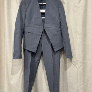 THEORY SLATE BLUE GRAY SUITE